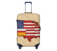 ADAhgu American Spagna Bandiera Stampa Alla Moda Valigia Cover Personalizzata Protezione Bagagli per Viaggi e Affari, Nero , XL