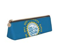ADAhgu Astuccio con stampa bandiera del South Dakota, versatile, leggero, con cerniera, per penne e studenti scolastici