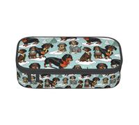 ADAhgu Astuccio grande con stampa di un cucciolo di cane, per la scuola, per viaggi, studenti, professionisti