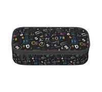 ADAhgu Astuccio grande con stampa matematica e formule matematiche, per la scuola, viaggi, studenti, professionisti