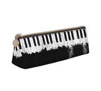 ADAhgu Astuccio leggero con stampa pianoforte, versatile, con cerniera, per penne e studenti scolastici