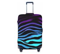 ADAhgu Camouflage Zebra Stripes Stampa Alla Moda Valigia Copertura Personalizzata Protezione Dei Bagagli per Viaggi e Affari, Nero , L