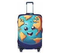 ADAhgu Carino ananas stampa alla moda valigia copertura personalizzata bagagli Protector per viaggi e affari, Nero , M