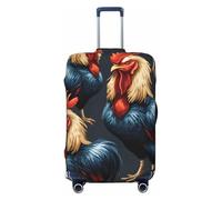 ADAhgu Carino Pug Stampa Alla Moda Valigia Cover Personalizzata Protezione Bagagli per Viaggi e Affari, Nero , XL
