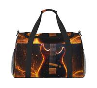 ADAhgu Chitarra elettrica Stampa Pieghevole Carry On Tote Grande Capacità Mano Carry Bag per Aereo Weekend Getaways