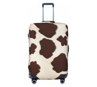 ADAhgu Copertura della valigia alla moda della stampa della pelle bovina marrone protezione personalizzata per i viaggi e il lavoro, Nero , XL