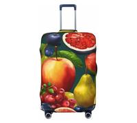 ADAhgu Copertura elastica per valigie con stampa alimentare sana, universale, elastica, per la casa, per viaggi d'affari, Nero , L, Bagaglio a mano