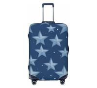 ADAhgu Copertura elastica universale per valigie con stampa a stelle, protezione per bagagli per casa e viaggi d'affari, Nero , S, Bagaglio a mano