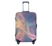 ADAhgu Copertura elastica universale per valigie con stampa arcobaleno a forma di cuore, protezione per bagagli per la casa, viaggi d'affari, Nero , XL, Bagaglio a mano