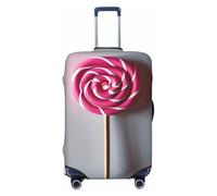 ADAhgu Copertura elastica universale per valigie con stampa lecca-lecca, protezione per bagagli da casa e viaggi di lavoro, Nero , L, Bagaglio a mano