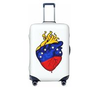 ADAhgu Cuore del Venezuela Stampa Alla Moda Valigia Copertura Personalizzata Protezione Dei Bagagli per Viaggi e Affari, Nero , S