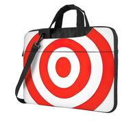 ADAhgu Design Target Print Borsa per laptop elegante e protettiva leggera e versatile per viaggi di lavoro, Nero , 14 inch