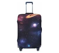 ADAhgu Galaxy Space Print - Custodia per valigie alla moda con stampa spaziale personalizzata per viaggi e affari, Nero , L