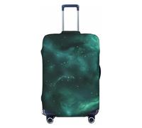 ADAhgu Galaxy verde stampa alla moda valigia cover personalizzata protezione bagagli per viaggi e affari, Nero , S