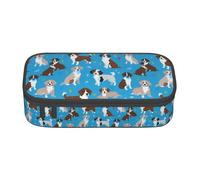 ADAhgu Grande astuccio per matite con stampa di cani e articoli per la scuola, viaggi, studenti, professionisti