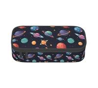 ADAhgu Grande astuccio per matite con stampa di galassia e universo, per la scuola, viaggi, studenti, professionisti