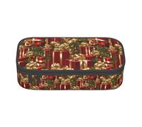 ADAhgu Grande astuccio per matite con stampa Merry Christmas per la scuola, viaggi, studenti, professionisti