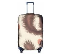 ADAhgu Hairy Ferret Print - Copertura protettiva per valigia, lavabile, da viaggio, con cerniera nascosta, bianco, S