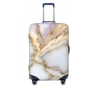 ADAhgu La copertura alla moda della valigia della stampa di marmo ha personalizzato la protezione dei bagagli per il viaggio e, Nero , S