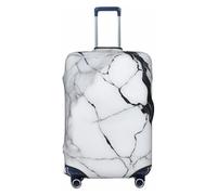 ADAhgu La copertura alla moda della valigia della stampa di marmo ha personalizzato la protezione dei bagagli per il viaggio e, Nero , M