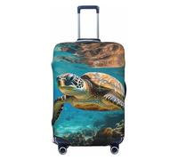 ADAhgu Lord Howe Island Sea Turtle Print - Custodia protettiva per valigia, personalizzata, per viaggi e lavoro, Nero , S