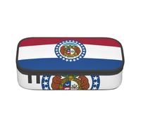 ADAhgu Missouri State Flag Print Large Storage Pencil Case Bag School Supplies Viaggi Studenti Professionisti