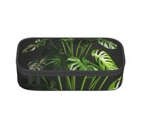 ADAhgu Monstera Deliciosa - Astuccio grande con stampa di palme a banana, per la scuola, viaggi, studenti, professionisti