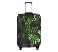 ADAhgu Monstera Deliciosa Banana Palm Print Copertura protettiva lavabile viaggio bagagli Protector con cerniera nascosta, bianco, M