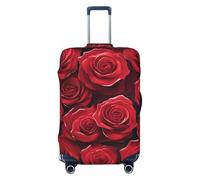 ADAhgu Red Rose1 - Custodia protettiva per valigie alla moda con stampa personalizzata per viaggi e affari, Nero , L