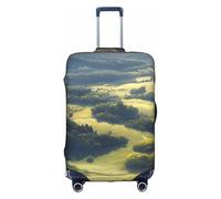 ADAhgu Shining Overlook Print - Copertura protettiva per valigia, lavabile, da viaggio, con cerniera nascosta, bianco, L