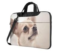 ADAhgu Simpatica borsa per computer portatile con stampa chihuahua elegante e protettiva, leggera e versatile per viaggi di lavoro, Nero , 15.6 inch