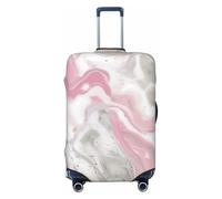 ADAhgu Stampa astratta di marmo dell'inchiostro della copertura della valigia della copertura della valigia personalizzata per i viaggi e il lavoro, Nero , L