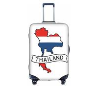 ADAhgu Thailandia Mappa Stampa Copertura Protettiva Valigia Copertura Lavabile Viaggio Bagaglio Protector con Cerniera Nascosta, bianco, XL