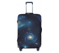 ADAhgu Universo con stelle e galassia stampa alla moda valigia cover personalizzata protezione per bagagli per viaggi e lavoro, Nero , L