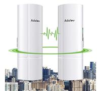 Adalov CPE365 5.8G WLAN Bridge Outdoor 3KM Gigabit Point-von Point Wireless Bridge, 1000Mbps LAN Port, antenna 16dBi, 900Mbps CPE per estensione di rete e telecamera IP, adattatore PoE da 24 V