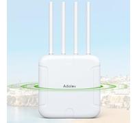 AdaLov Gigabit Access Point Wireless Esterno, Punto di Accesso WiFi a Lungo Raggio,Dual Band 2.4/5.8GHz,Impermeabile IP66,Ripetitore WiFi per Negozio/Giardino/Garage/Scuola/Camper,48V PoE (WA635X AP)