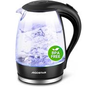 Adam Bollitore Acqua Elettrico in Vetro Borosilicato con LED 1,7 litri 2200W