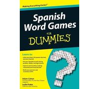 Adam Cohen Leslie Frates Spanish Word Games For Dummies (Tascabile)