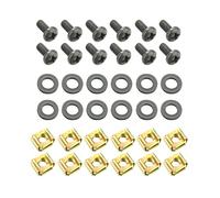 Adam Hall 19" Parts 5924 M12 AH - Bustina con set di 12 viti M6 x 12 mm con dado a gabbia e rondella