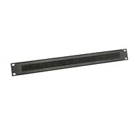 Adam Hall 19" Parts 87221 BRUSH - Pannello Rack 1 U acciaio nero con Spazzola