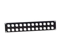 Adam Hall 19" Parts 872214 - Pannello rack a U 19” 2 U, per 24 prese