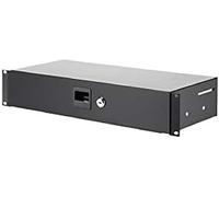 Adam Hall 19" Parts 87402 S - Cassetto rack 2 HE acciaio profondo 200 mm