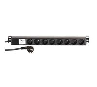 Adam Hall 19" Parts 87478 - Ciabatta da 19” a 8 prese, norma francese