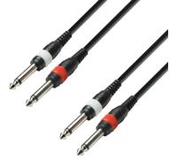 Adam Hall 3 stelle Series 1M 2x 6,3 mm jack mono a 2x 6,3 mm jack mono cavo audio