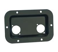 Adam Hall 8708BLK - Piastra di montaggio 2 x Uni-XLR