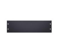 Adam Hall 87223 - Pannello rack ventilato in alluminio con profilo a U 3U per rack da 19 pollici, nero