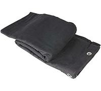 Adam Hall Accessories 0152 X 35 - Stage molton B1 nero con occhielli bruniti 3 x 5 m