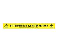Adam Hall Accessories 58067GER Social Distancing Tape - Nastro distanziatore tedesco, lunghezza 66 m
