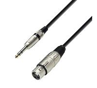 Adam Hall Cables 3 STAR BFV 0300 - Cavo Microfono XLR femmina a Jack stereo da 6,3 mm 3 m