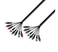 Adam Hall Cables 3 STAR L8 CC 0300 - Cavo multipolare 8 x RCA maschio a 8 x RCA maschio 3 m